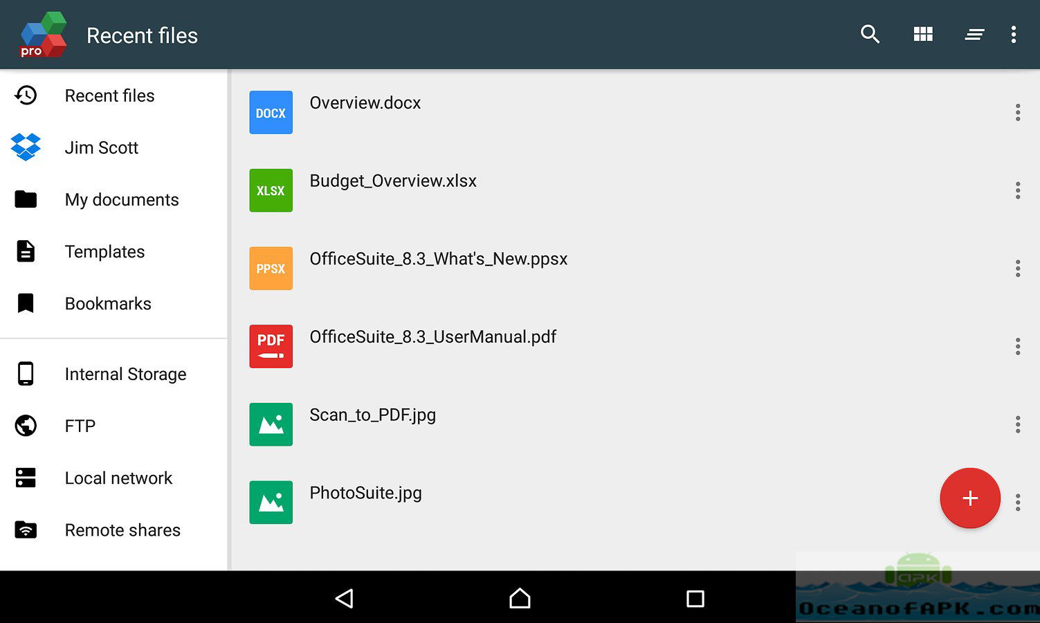 serial para office suite pro android